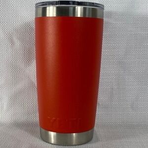 YETI Rambler 20 oz Tumbler Canyon Red Stainless Steel Vacuum Insulated MagSlider